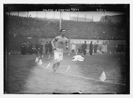 Maloney running in Shrubb-Dorando Marathon