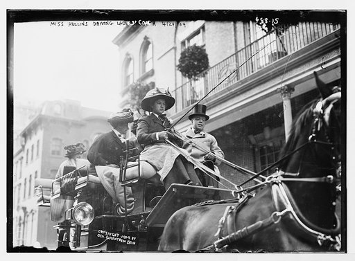 Miss Hollins driving Ladies' Coach, New York