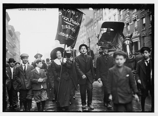 Labor Day parade, marchers of Russian Labor Assn., New York