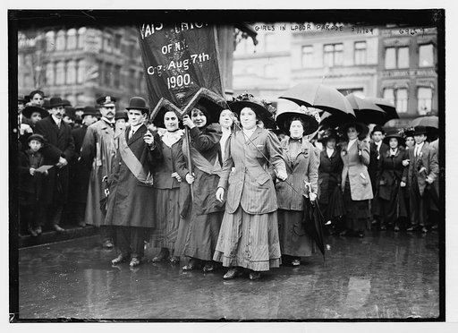 May Day Parade, women marchers, New York