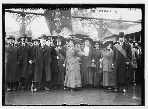 May Day Parade, women marchers, New York