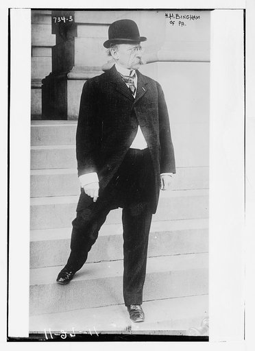 H.H. Bingham, descending steps
