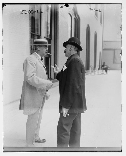 B.B. Odell with unidentified gentleman