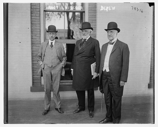 Root, Hiscock, and Depew, standing together