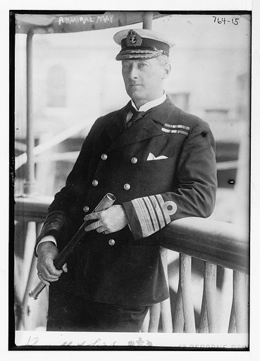 Admiral May, aboard ship