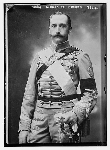 Prince Charles of Bourbon, in uniform