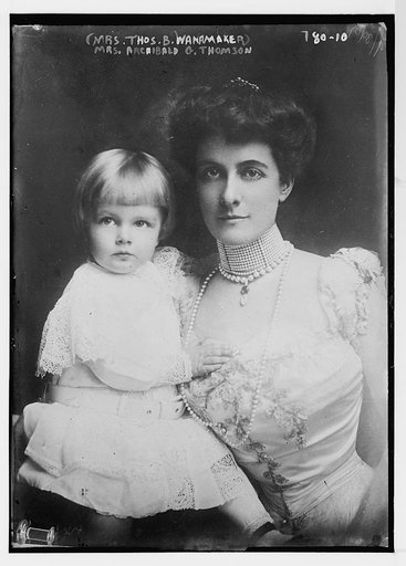 Mrs. Archibald G. Thomson (Mrs. Thos. B. Wanamaker), holding child