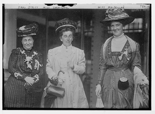Frau Stritt, Miss Carmichael, and Miss MacMillan