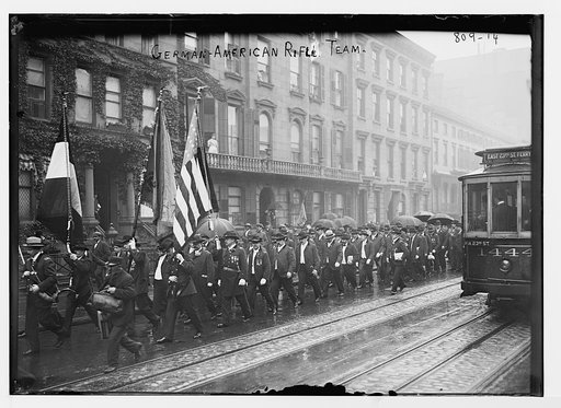 German-American Rifle Team parade, New York