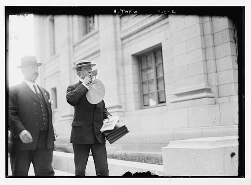 Harry Thaw, with unidentified gentleman