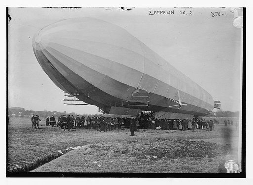 Blimp, Zeppelin No. 3, on ground