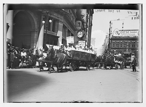 Dressmakers Union float, Labor Parade, New York
