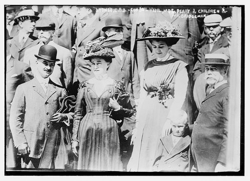 Consul Kehl, Mrs. Peary, her children, Mu. Bridgeman, Sydney, C.B.I.