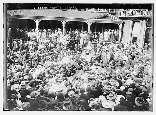 Crowd to welcome Peary, Sydney
