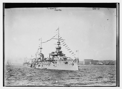 Liberté, French battleship, during the Hudson-Fulton Celebration in New York City