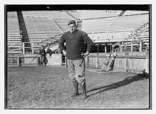 Cooney, of Yale, on playing field, New Haven, Conn.