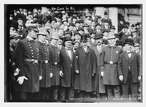 Dr. Cook, Bird S. Coler, police officers and others, New York