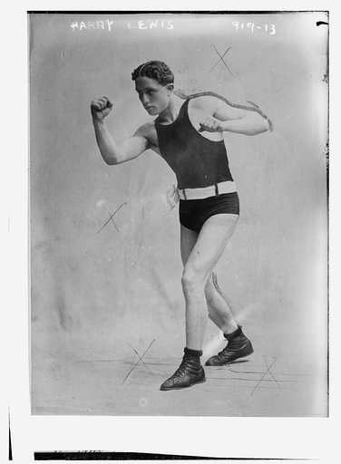 Harry Lewis in boxing outfit
