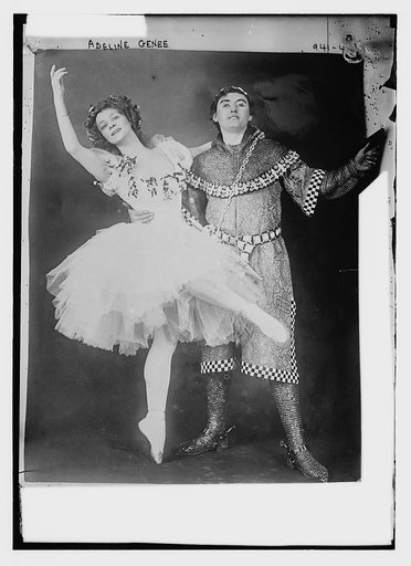 Adeline Genee, toe dancer with partner