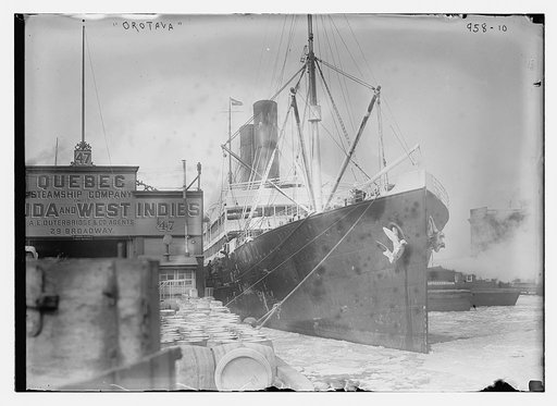 Orotava at dock in New York Harbor, New York