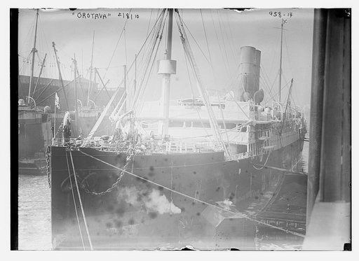 Orotava at dock in New York Harbor