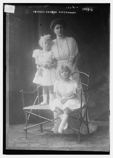 Princess Andreas and her two daughters