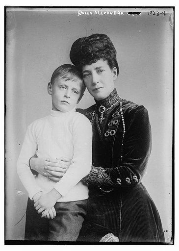 Queen Alexandra holding young boy