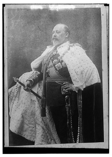 King Edward VII seated