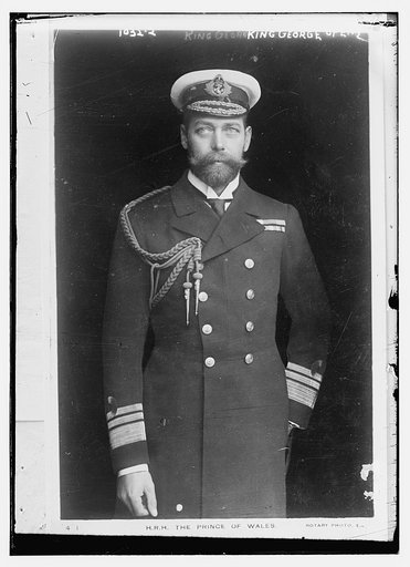 King George of England in uniform, Rotary Photo
