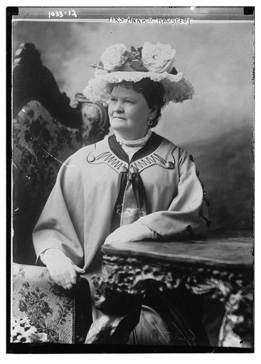 Mrs. Anna O. Hagsteot seated