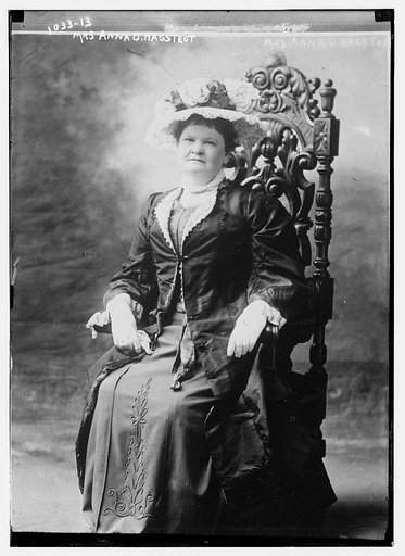 Mrs. Anna O. Hagsteot seated