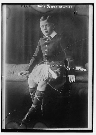 Prince George of Wales seated