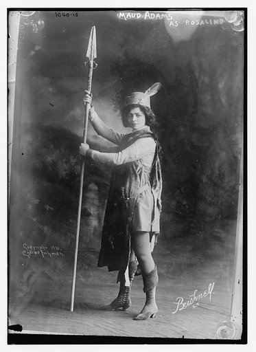 Maud Adams as "Rosalind", Bushnell Photo., co. Chas. Frohman