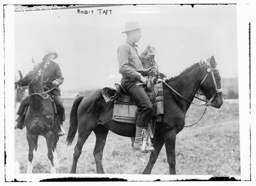 Robt. Taft with others riding horses