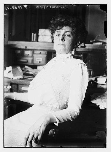 Mary C. Francis seated