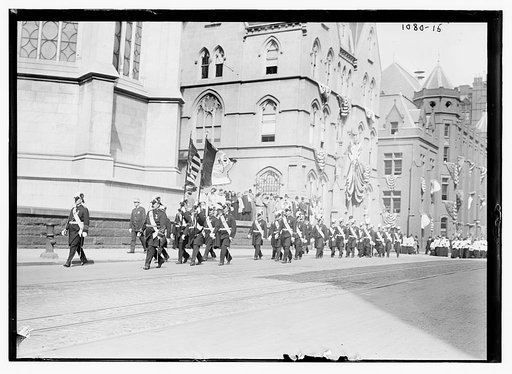 Marchers in parade, New York