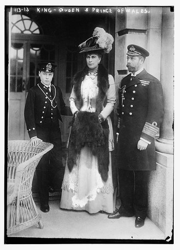 King and Queen with Prince of Wales