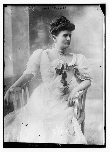 Mme. Naundorf seated