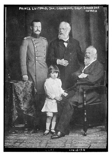 Bavarian Prince Luitpold, son, grandson, great-grandson