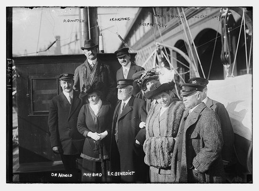 A. Ghutter, F.S. Hastings, Miss May Finley, Mrs. C. Harmon, Colgate Hoyt, Dr. Arnold, May Bird, E.C. Benedict (2 others)