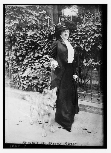 Countess Troubetskoy & Fang the wolf