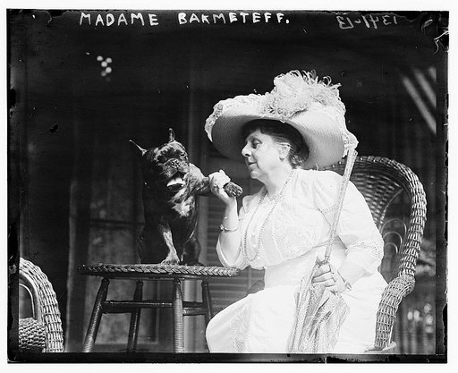 Madame Bakhmeteff & dog