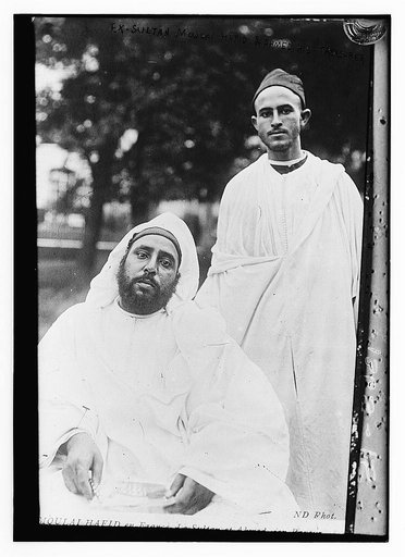 Ex-Sultan Moulai Hafid & Ahmed, his treasurer