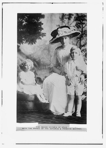 Queen Victoria of Spain, Prince of the Austrias, and Princess Beatrice