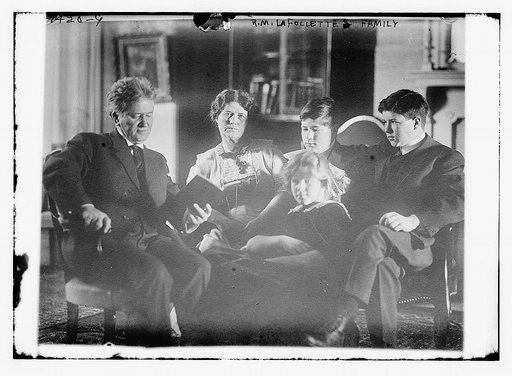 R.M. LaFollette & family