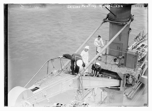 Sailors painting, "Michigan", U.S.N.