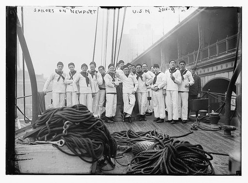 Sailors on Newport, U.S.N.