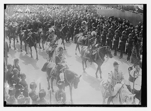 Funeral of King Edward.  Kaiser, Duke of Connaught, King George