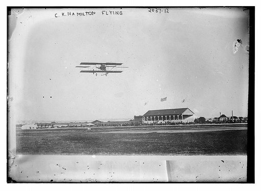 C.K. Hamilton flying