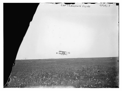 Capt. T.S. Baldwin flying